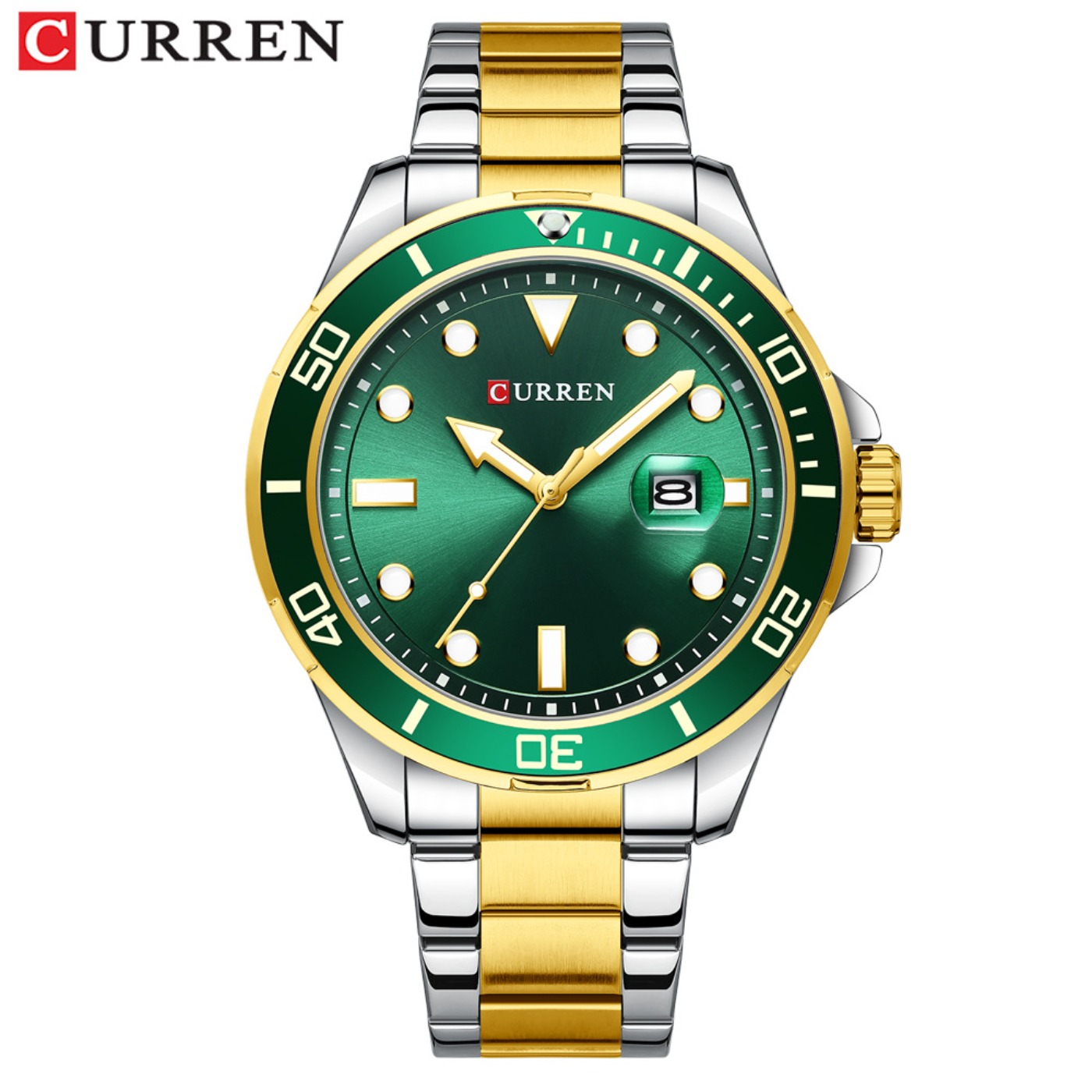 Luxury Watch For Men - CURREN Nieuwe Green Water Ghost-serie Merk