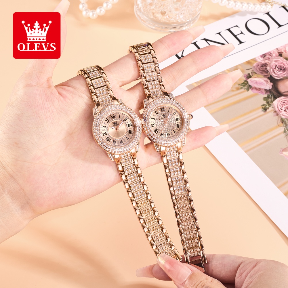 Luxury Watch & Jewellery Recensioni - OLEVS Luxe mode dameshorloges Diamanten wijzerplaat