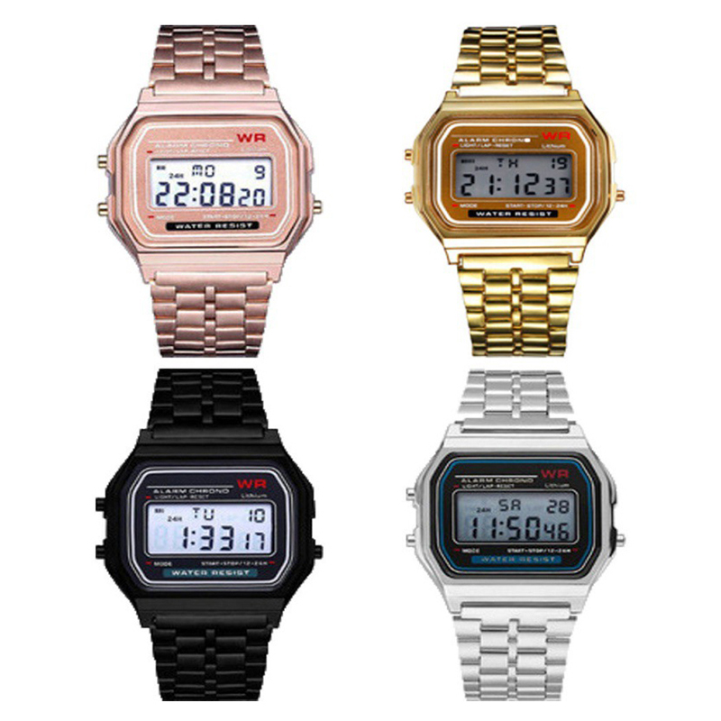 Luxury Watch Winder - LED roestvrijstalen bandhorloge luxe waterdichte retro