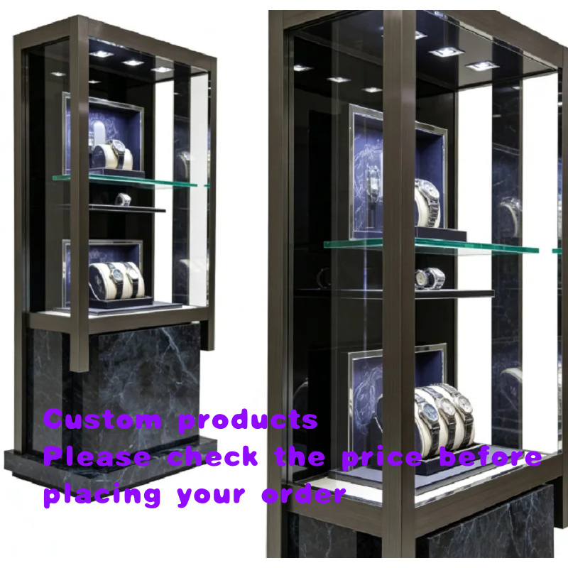 Luxury Watch Tier - custom.Luxury Multi-Tier vrijstaande horlogevitrine, hoogwaardige horlogeglasvitrine