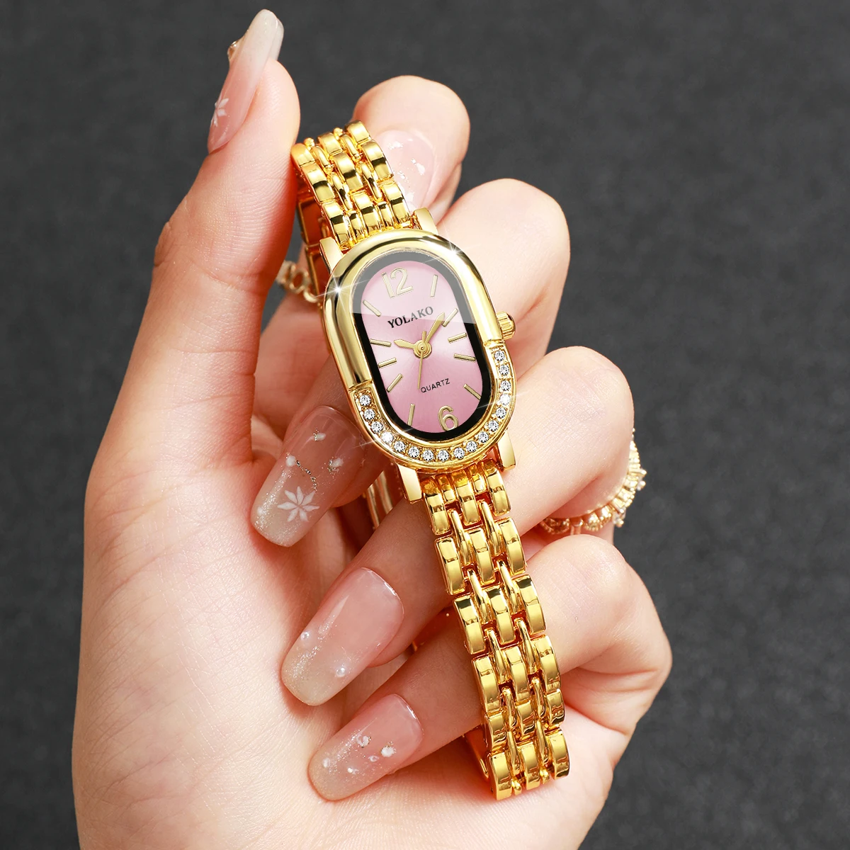 Luxury Watch Storage - Luxe strass dames quartz horloge mode