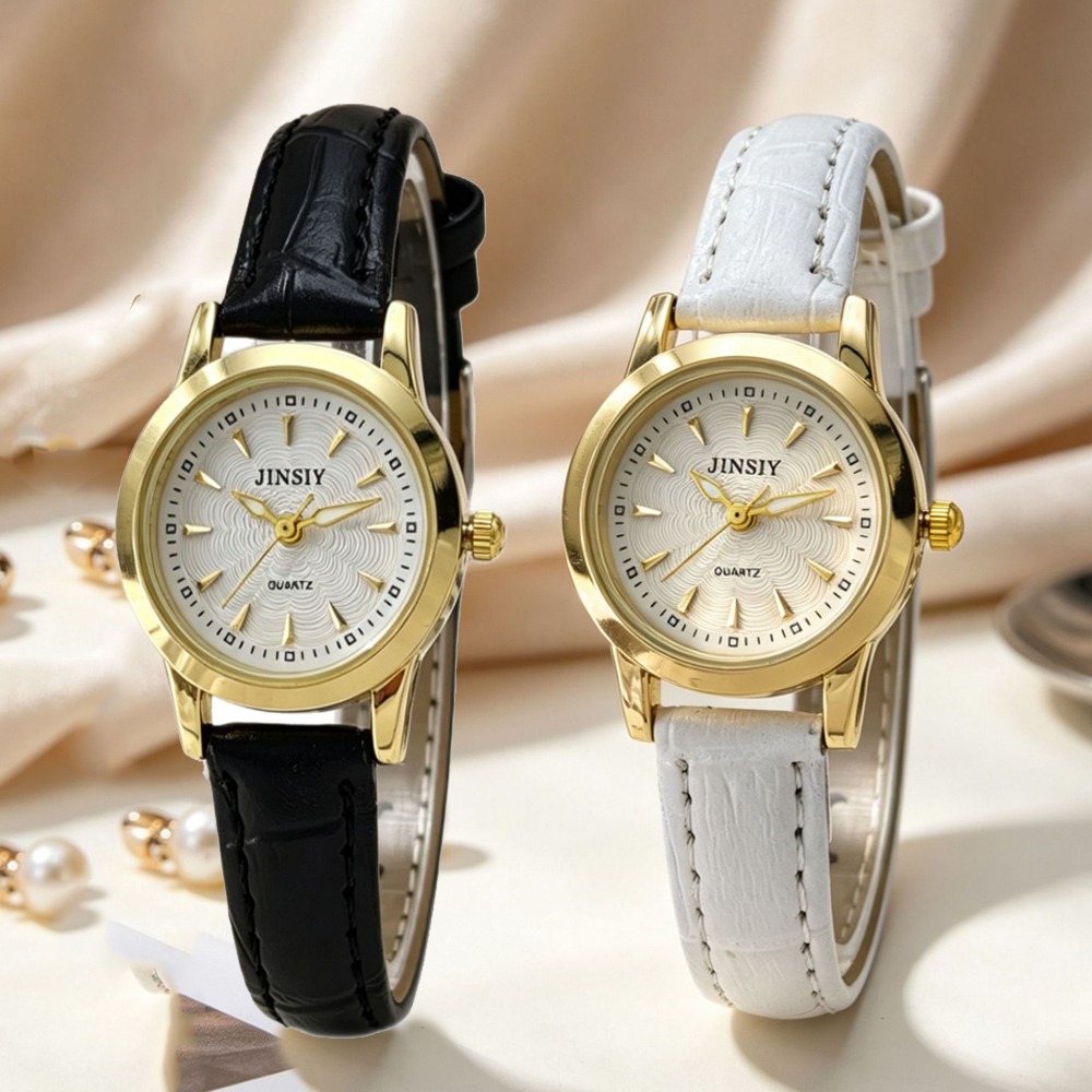 Luxury Watch Leather Strap - Mode lederen band quartz horloge luxe