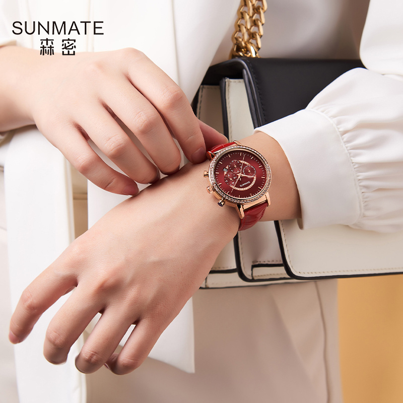 Luxury Watch Tier - SUNMATE Top-tier luxe en elegant dameshorloge,
