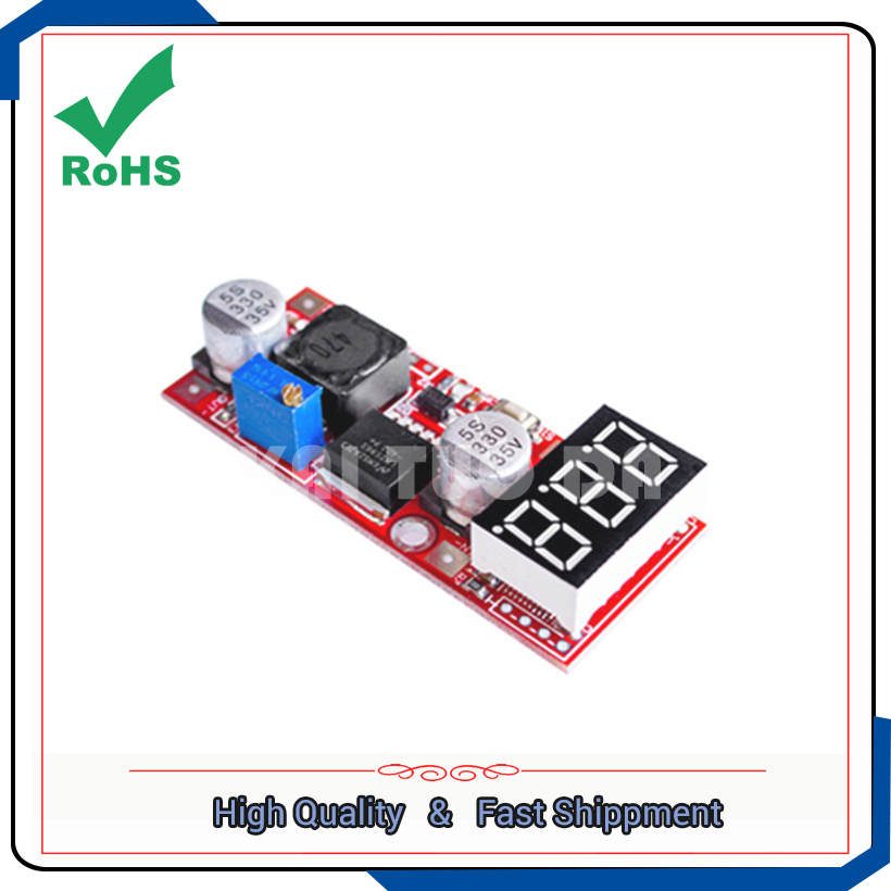 Regulator Display Watch - Spanningsmeter horloge DC-DC verstelbare voeding step-down