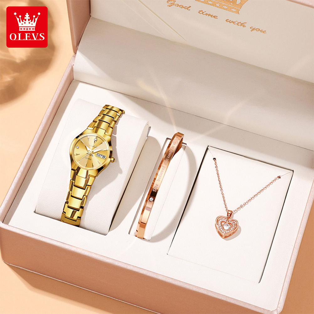 Luxury Watch & Jewellery Recensioni - OLEVS Dameshorloge 8697 Luxe Elegante Quartz