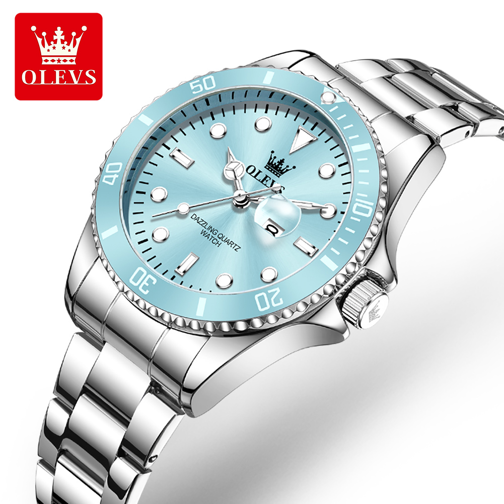 Luxury Watch For Sale - OLEVS Luxe roestvrijstalen waterdichte quartzhorloge voor