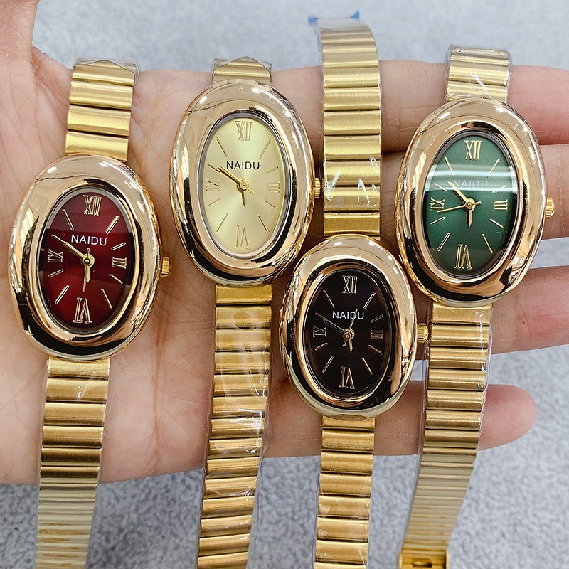 Luxury Watch For Sale - Luxe Merk Goud Ovale Vrouwen Quartz