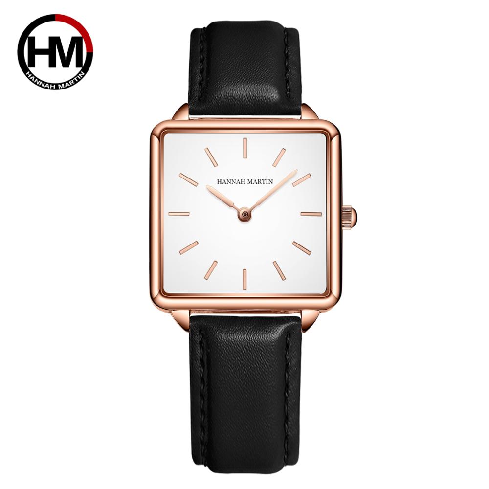 Luxury Watch Leather Strap - Lederen Band Japan Quartz HM-108 Vrouwen