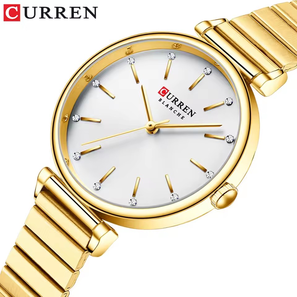Luxury Watch Gold - CURREN 9081 Exquise dameshorloge met quartz