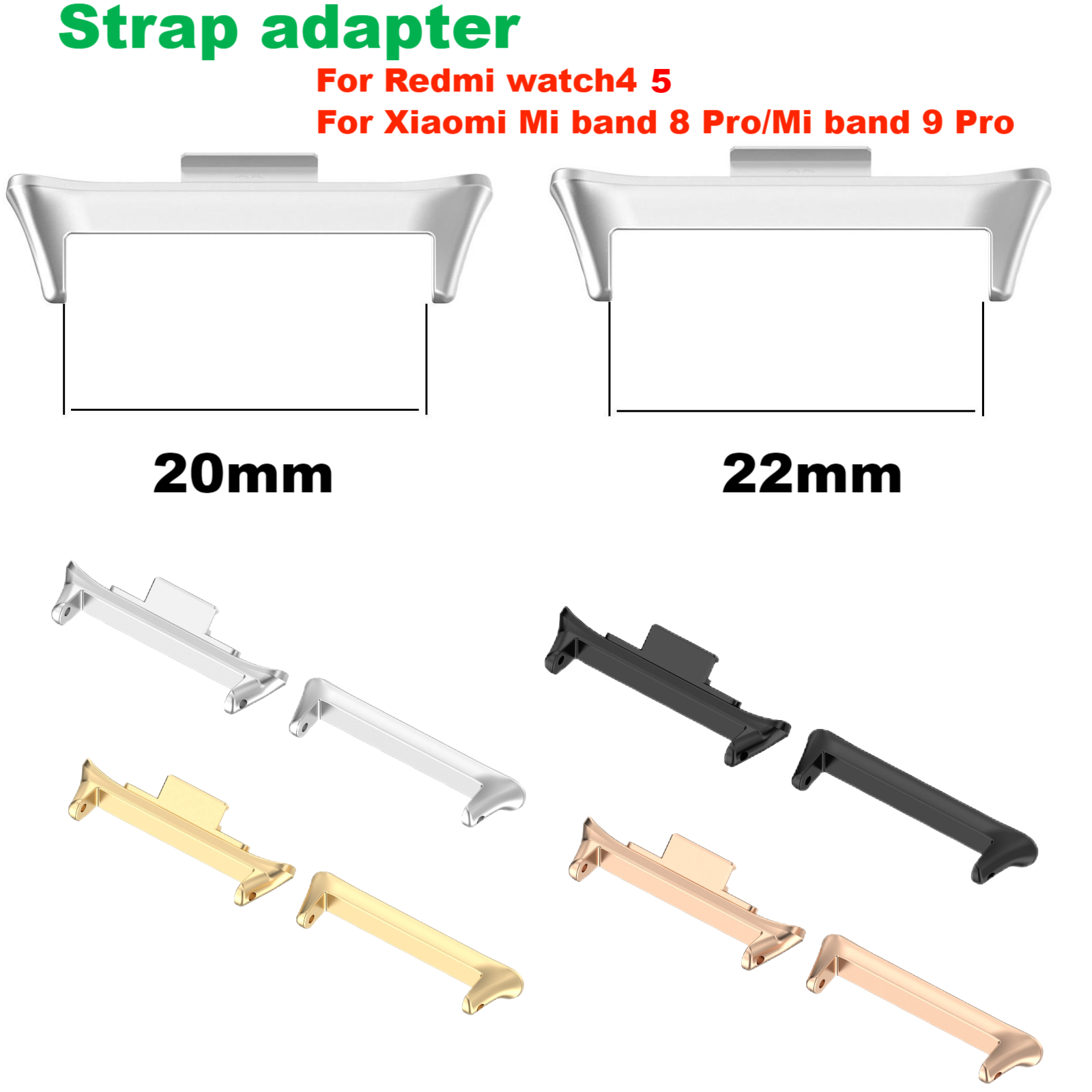 Xiaomi Luxury Watch - 1 paar adapters voor Redmi Watch