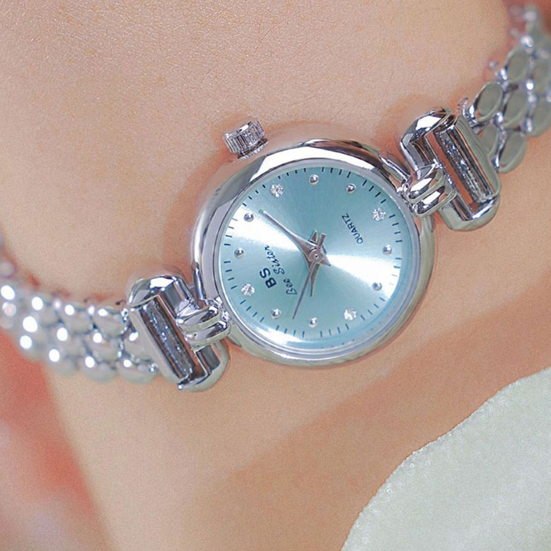 Luxury Watch Leather Strap - 2024 Nieuwe Luxe Ijs Blauw Zilver