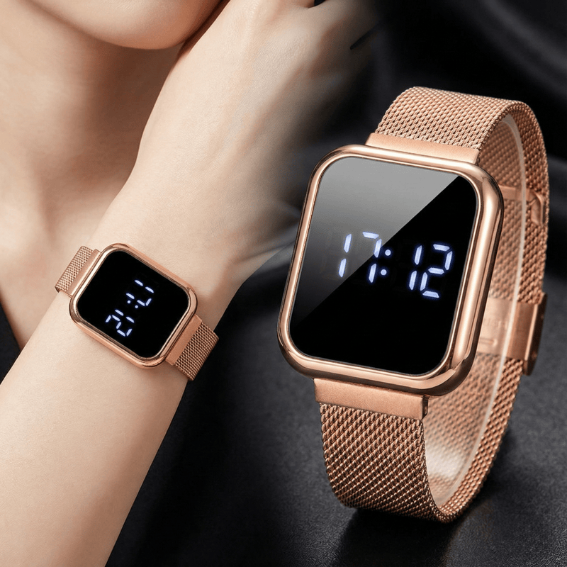 Luxury Watch Winder - Mode Rechthoek Digitale Horloges voor Vrouwen
