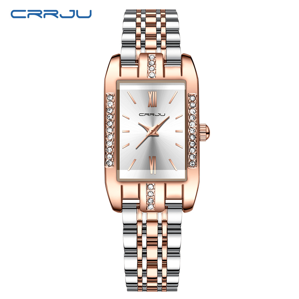 Luxury Watch For Sale - CRRJU Luxe Vierkant Horloge voor Vrouw