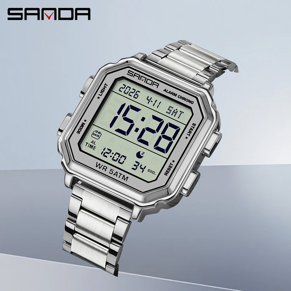 Luxury Watch Tier - SANDA 6379 hoogwaardig herenhorloge, multifunctioneel, met