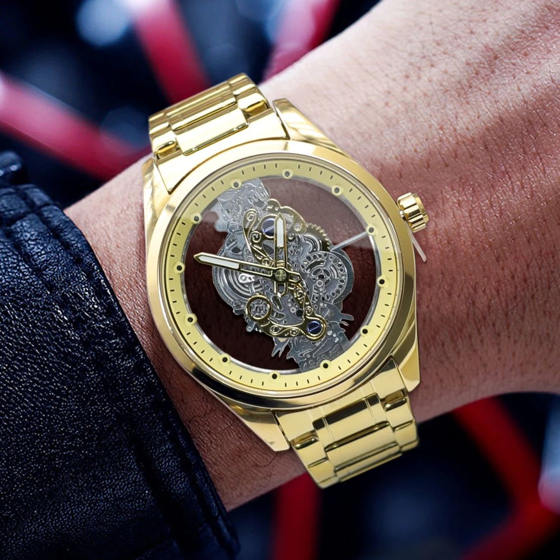 Luxury Watch Tier - Top-Tier luxe zakelijk automatisch herenhorloge, ronde