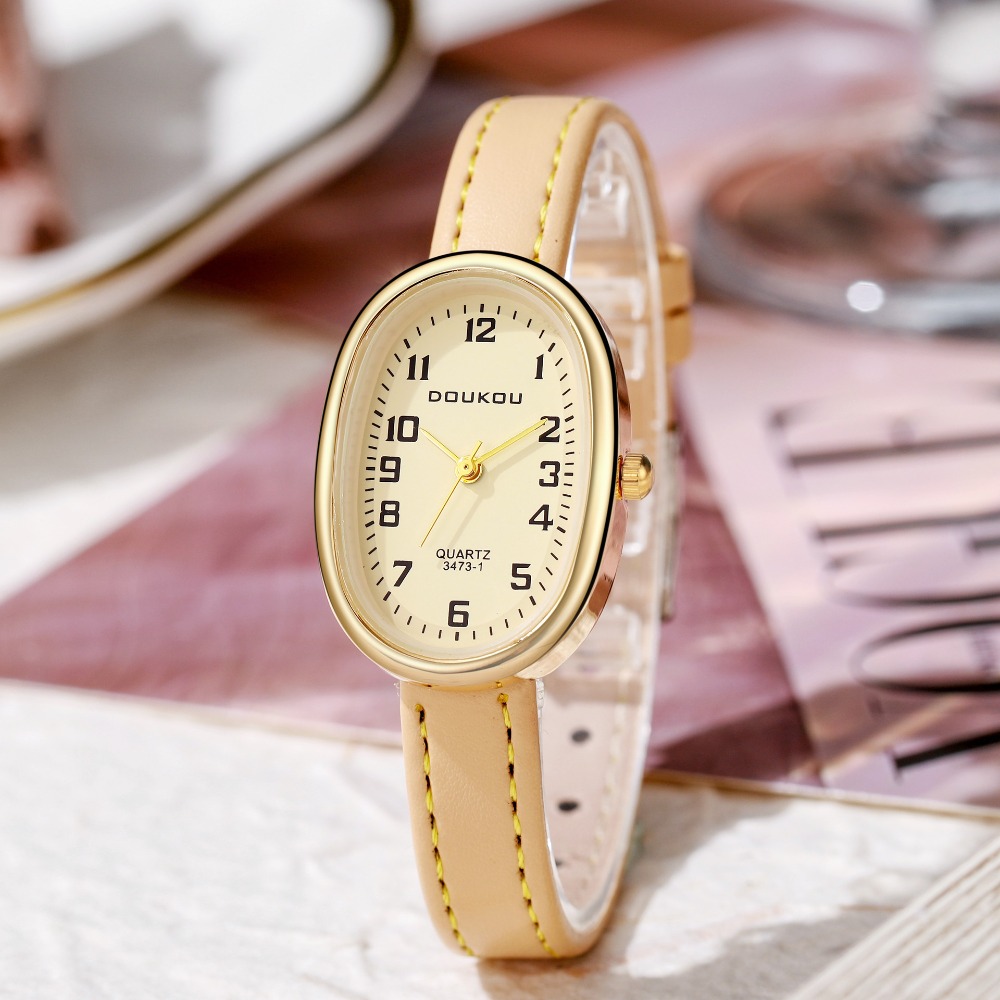 Luxe Ovale Wijzerplaat Vrouwen - Luxury Watch Leather Strap recensie en prijs