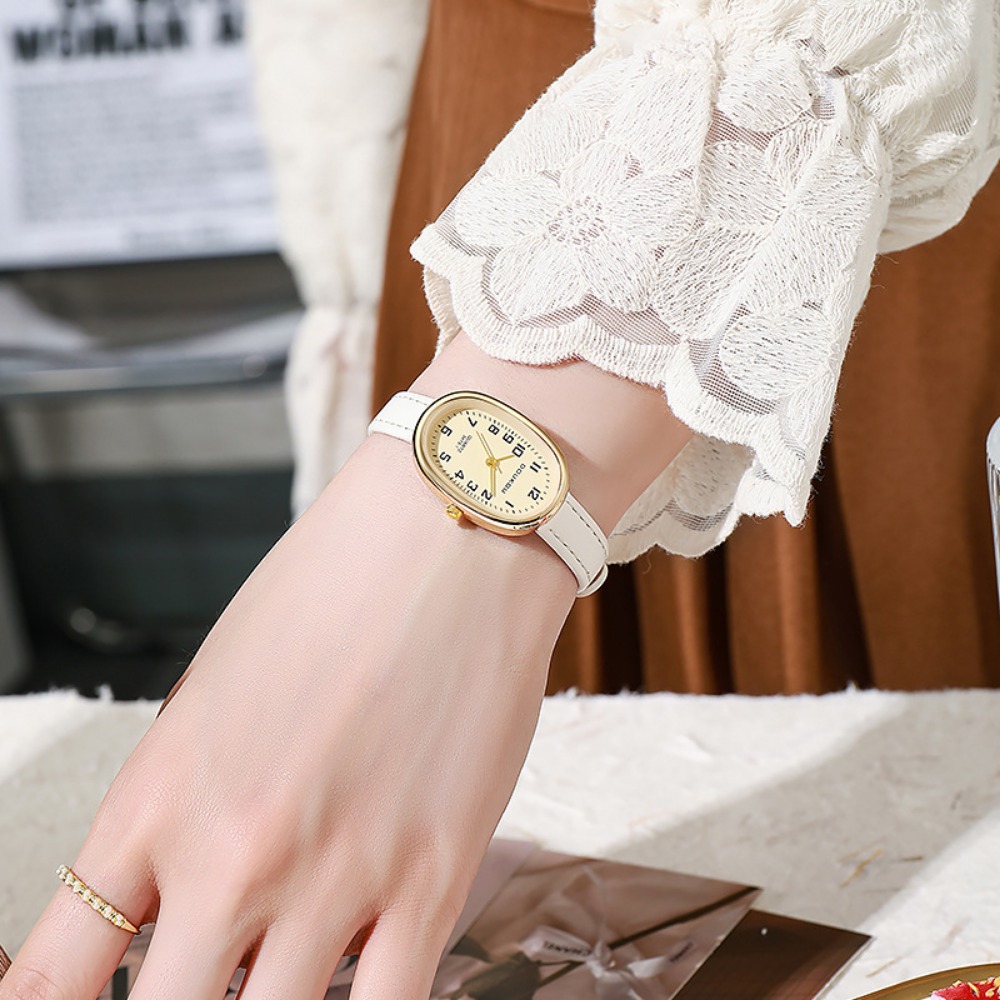 Luxe Ovale Wijzerplaat Vrouwen - Luxury Watch Leather Strap recensie en prijs