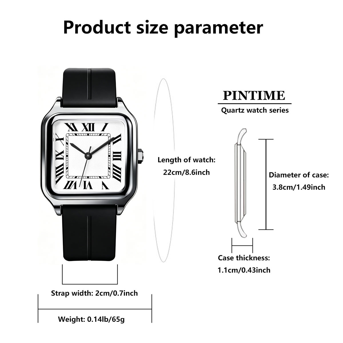 Vierkant luxe herenhorloge, me - Luxury Watch With Arabic Numerals recensie en prijs