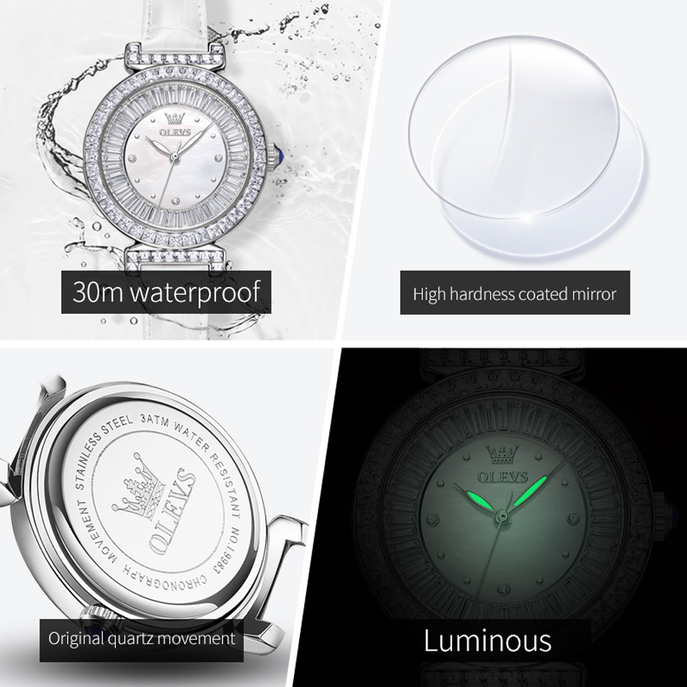 OLEVS 9983 Dameshorloges Licht - Luxury Watch Leather Strap recensie en prijs
