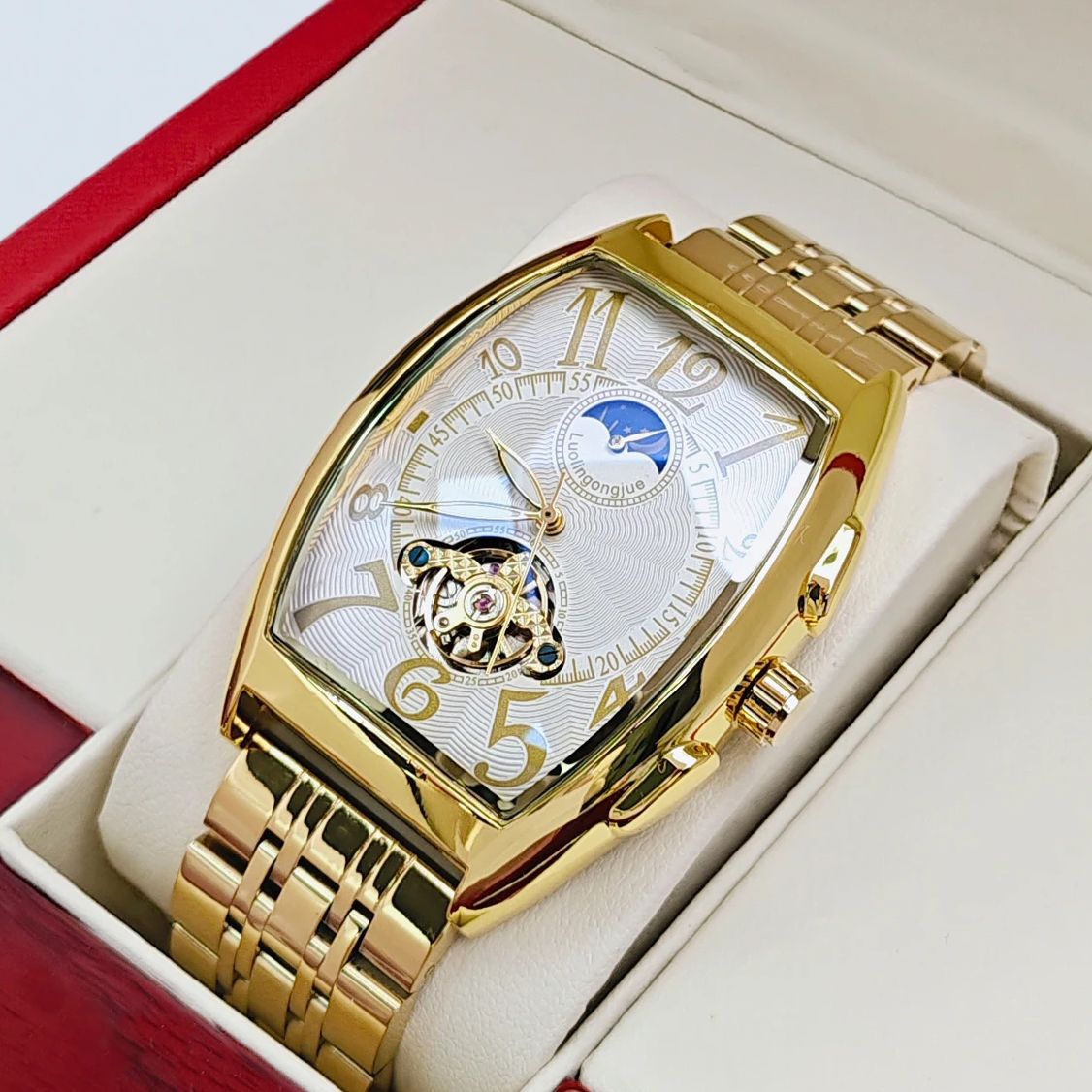 Toplaags luxe tonvormig mechan - Luxury Watch Tier recensie en prijs