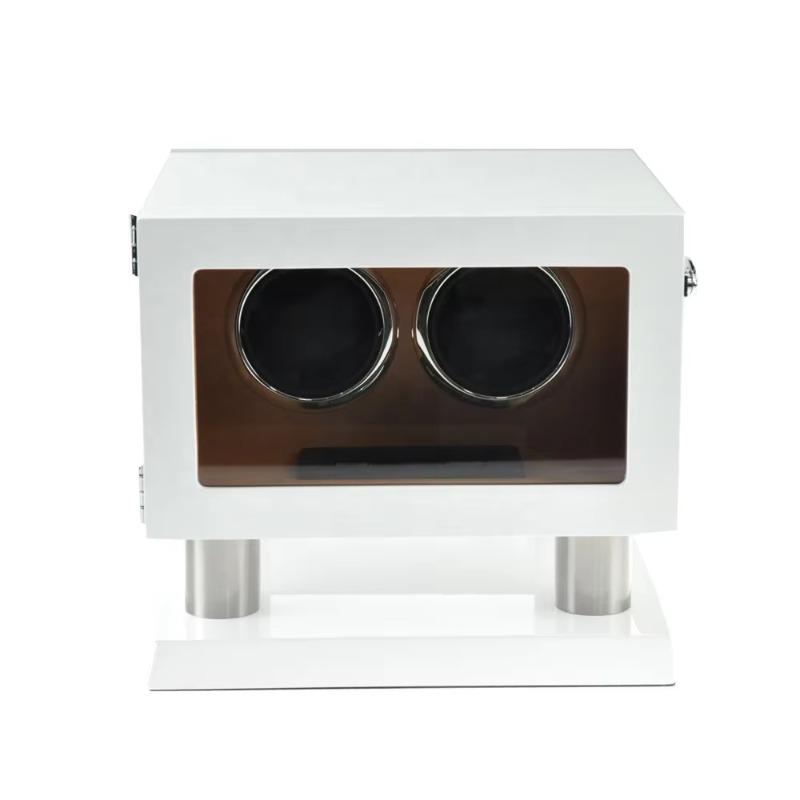 Witte Bruine Lederen Controlle - Luxury Watch Winder recensie en prijs