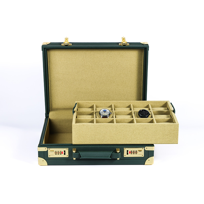 OEM ODM Luxe 15-vakjes groene  - Luxury Watch Storage recensie en prijs
