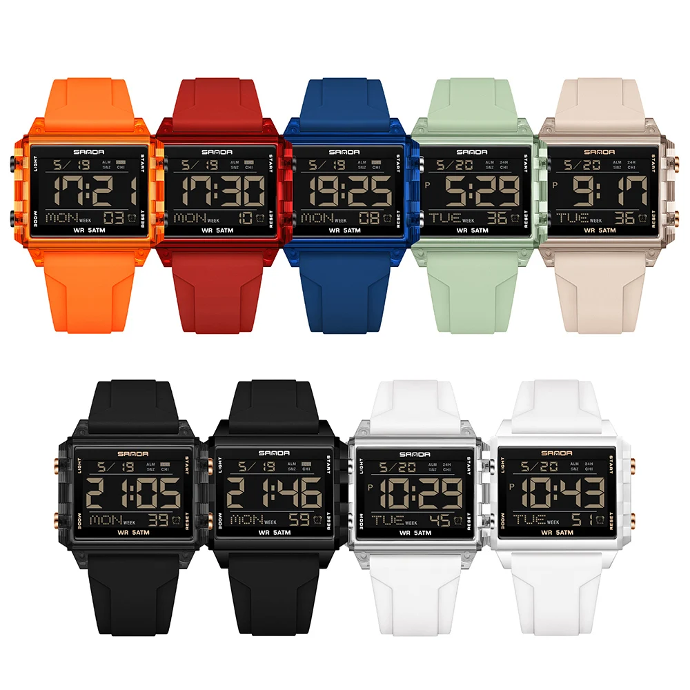 SANDA Merk Mode LED Horloge vo - Luxury Watch Brands In World recensie en prijs