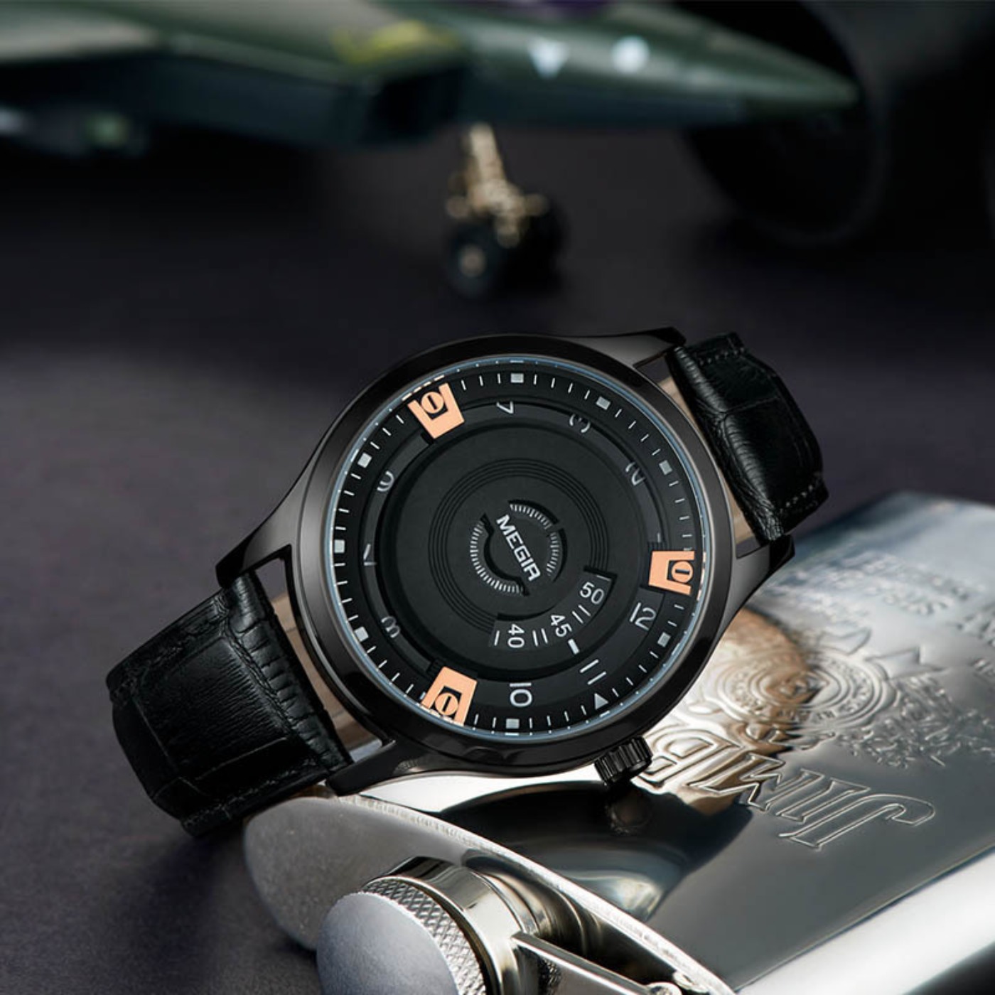 MEGIR Mannen Horloges Luxe Led - Luxury Watch Leather Strap recensie en prijs