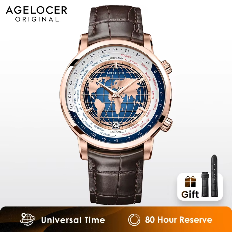 AGELOCER Heren topmerk blauwe  - Luxury Watch Brands In World recensie en prijs