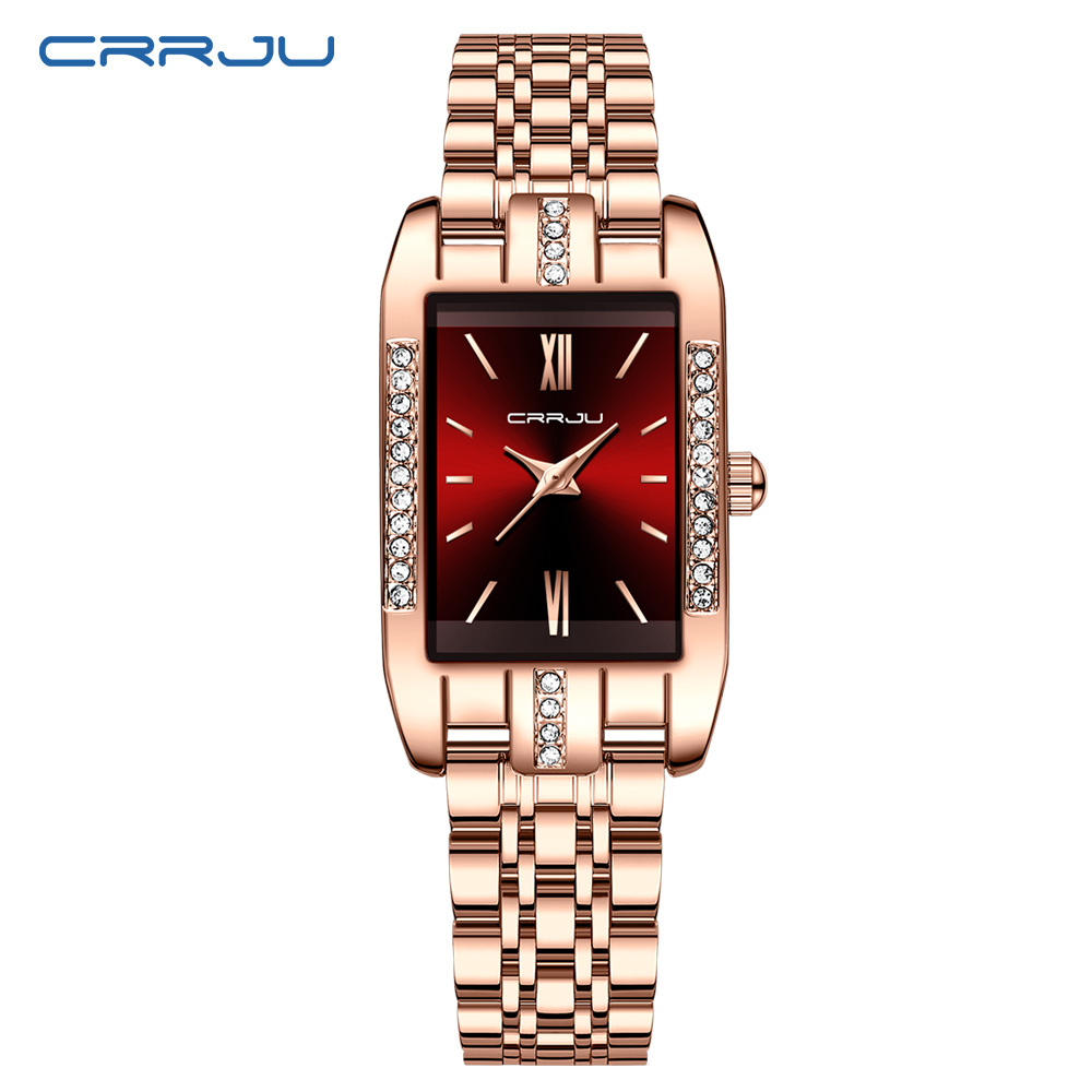 CRRJU Luxe Vierkant Horloge vo - Luxury Watch For Sale recensie en prijs