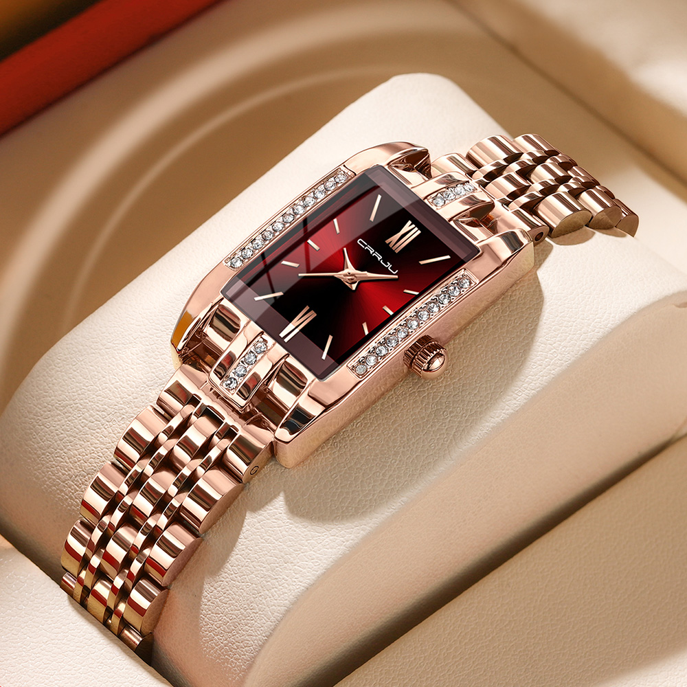CRRJU Luxe Vierkant Horloge vo - Luxury Watch For Sale recensie en prijs