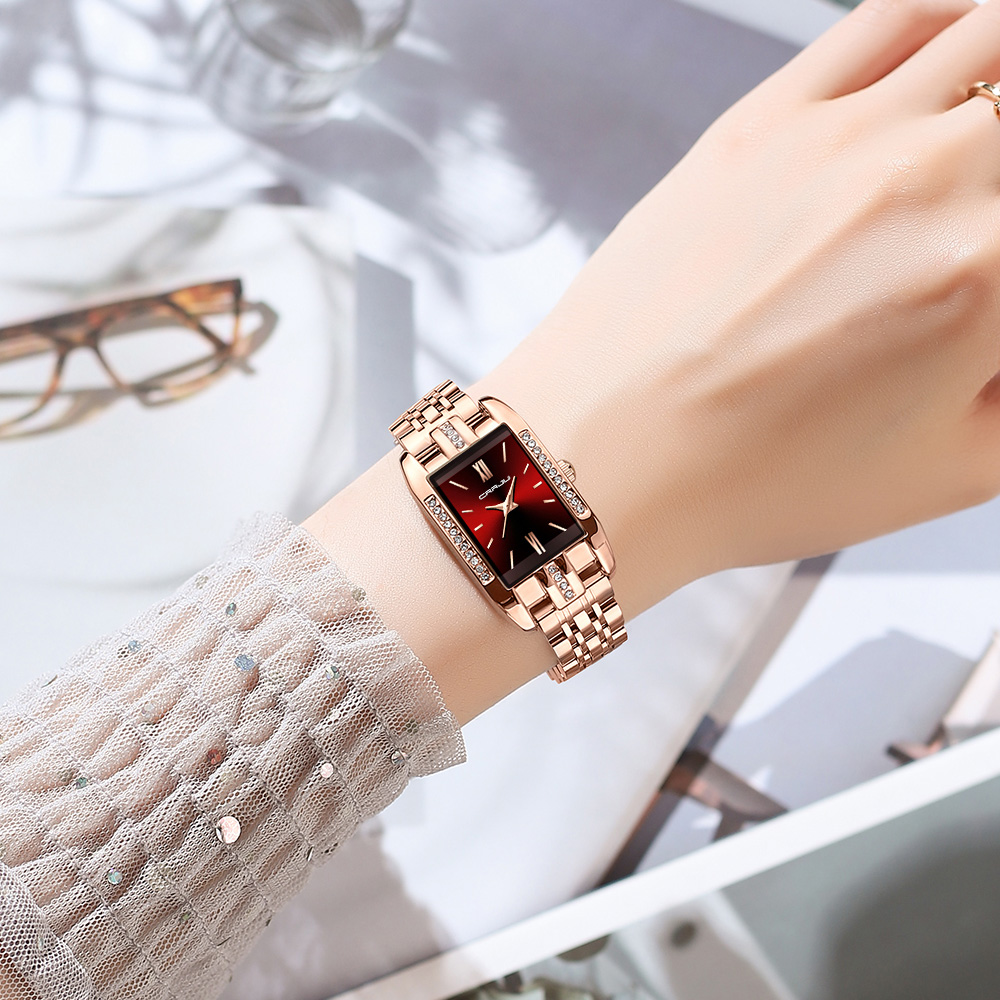 CRRJU Luxe Vierkant Horloge vo - Luxury Watch For Sale recensie en prijs