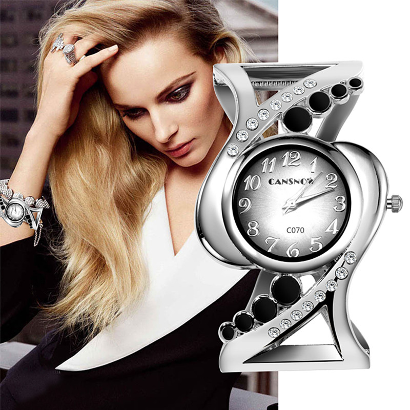 Vrouwen Bangle Horloge Crystal - Luxury Watch For Sale recensie en prijs