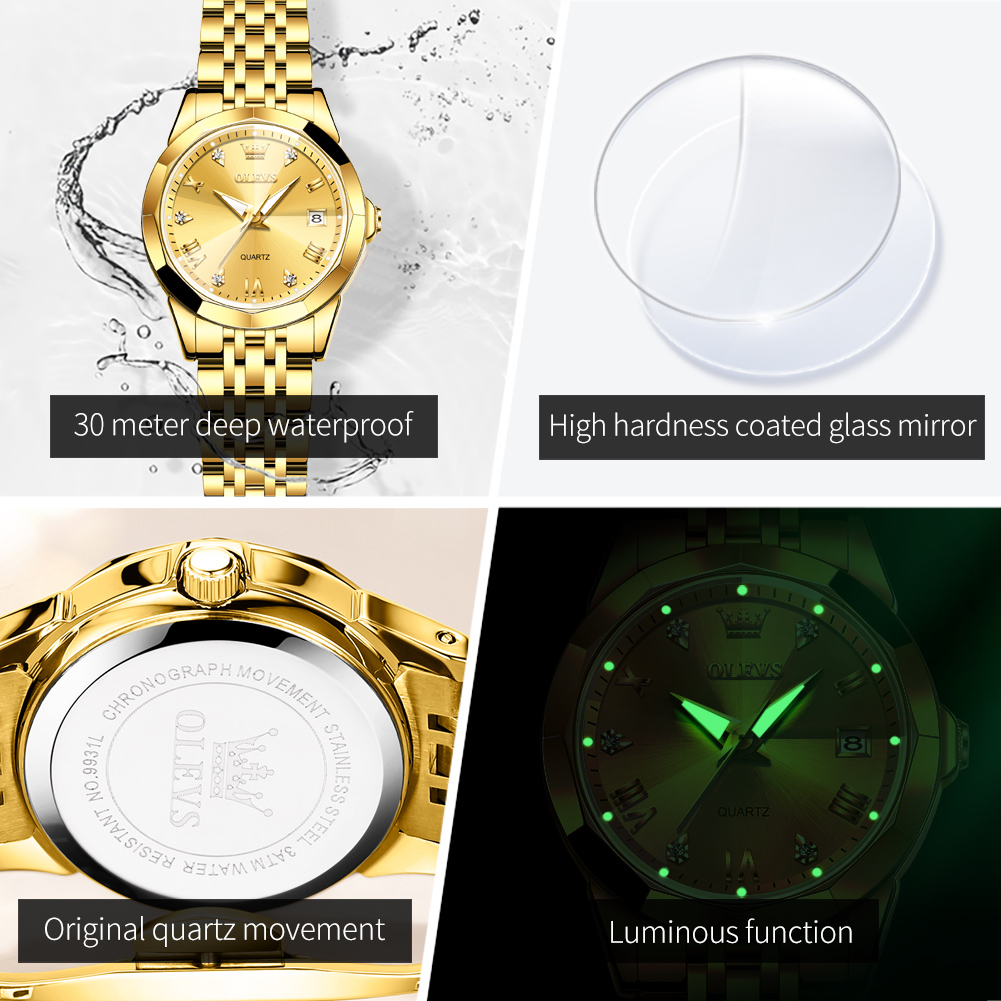 OLEVS Mode Gouden Horloge voor - Luxury Watch For Sale recensie en prijs